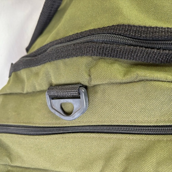 ORVIS Large Canvas Leather Duffel Duffle Bag *flaw* - Picture 6 of 16